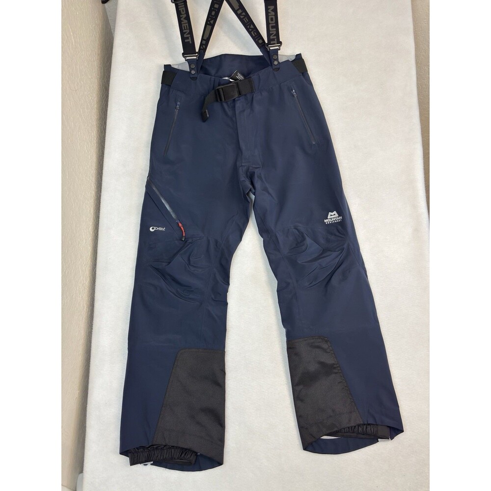Mountain Equipment Drilite Mens Ski Pants Bibs Medium Dark Navy Waterproof Snow